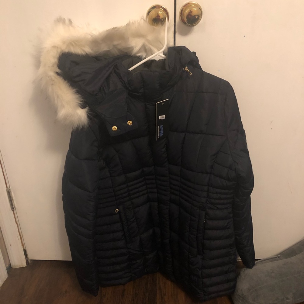 Spire by galaxy fir hood Coat